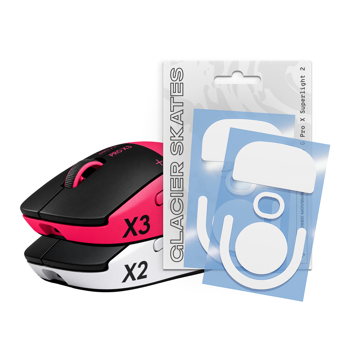 Glacier Skates - Logitech G Pro X Superlight 2 & X2/X3 Superstrike